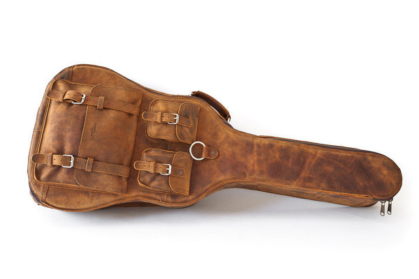 Leather Guitar Case #bag #guitar #leather