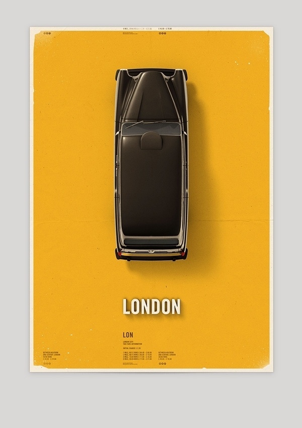 The Design Blog #london #taxi #poster