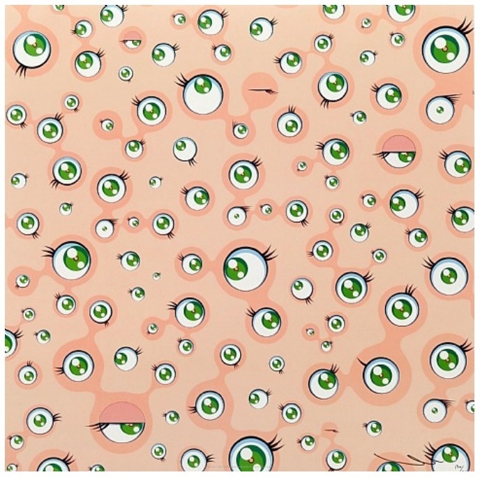 Paddle8: Jellyfish Eyes - Takashi Murakami #murakami #takashi #superflat #eyes #japanese #jellyfish #otaku #japan
