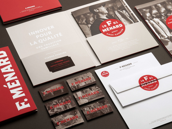 F. Ménard Logo and Identity #stationary