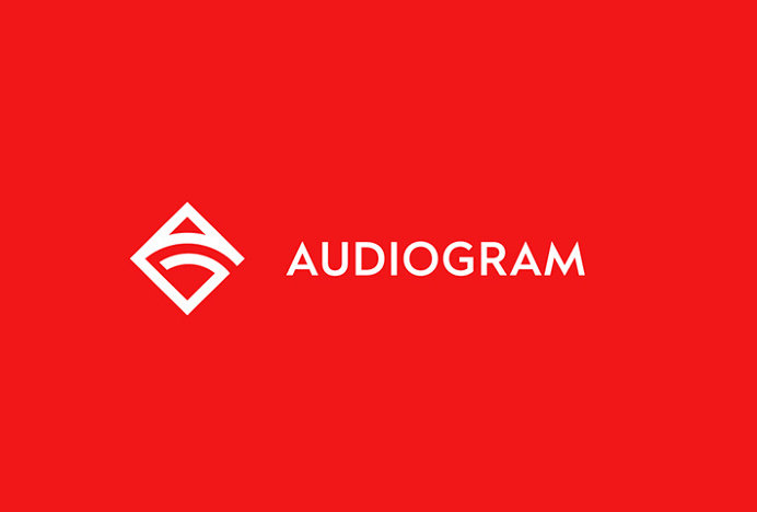 Audiogram by Philippe Gauthier and DeuxHuitHuit #logo #mark #symbol #red #logotype