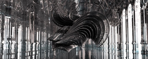CG ghost of harps and strings created for Iris van Herpen News Digital Arts #3d