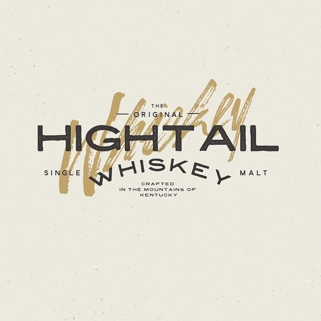 Hightail Whiskey by Peter Bacallao #lettering #design #typography