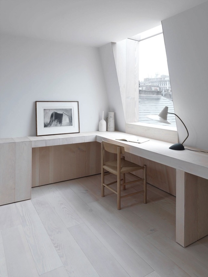 Loft study. Ingersoll Road by McLaren Excell. #study #mclarenexcell #minimalism