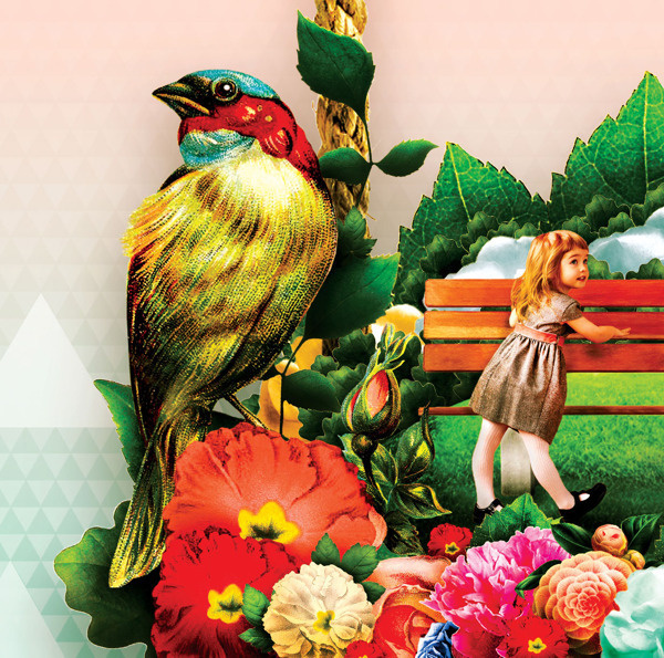 BEAUTIFUL SPRING xe2x96xb2 INSIDE HEAD on Behance #spring #imaging #pink #garden #child #flower #bird #beautiful #digital #birds #photoshop #summer #art #cute #blue #collage
