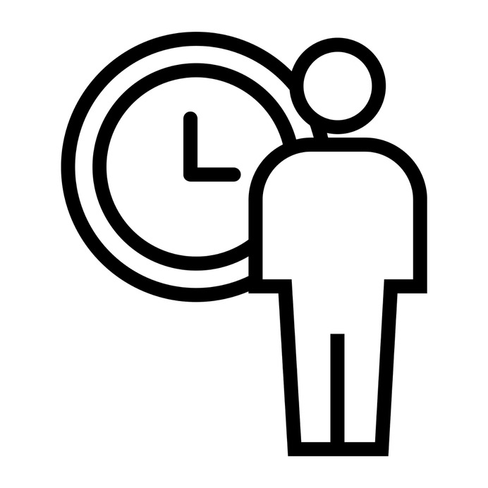 See more icon inspiration related to time, person, clock, worker, time and date, boss, chronometer, employee, management, administrator, user and people on Flaticon.