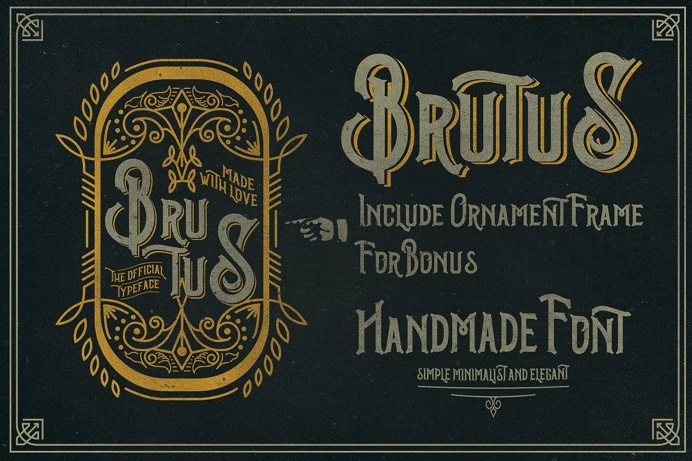 Brutus Typeface Extras - Display - 2