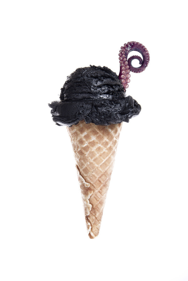 CRL #dark #ink #black #delicious #octopus #ice cream #playful #seafood #smelly #cephalopod ink #octopus leg