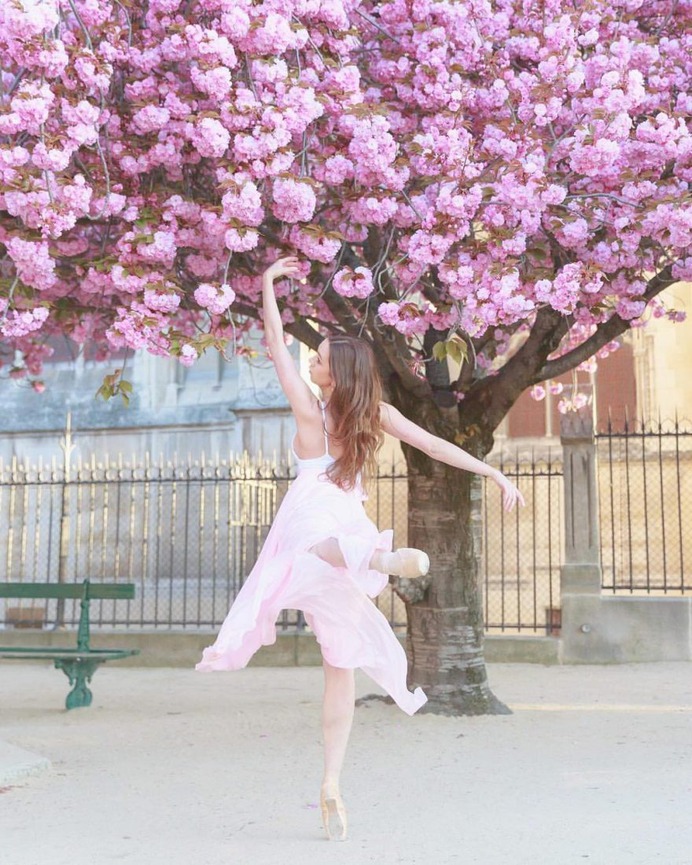 Dancing Ballerinas in the Streets of Paris by Magdalena Martin