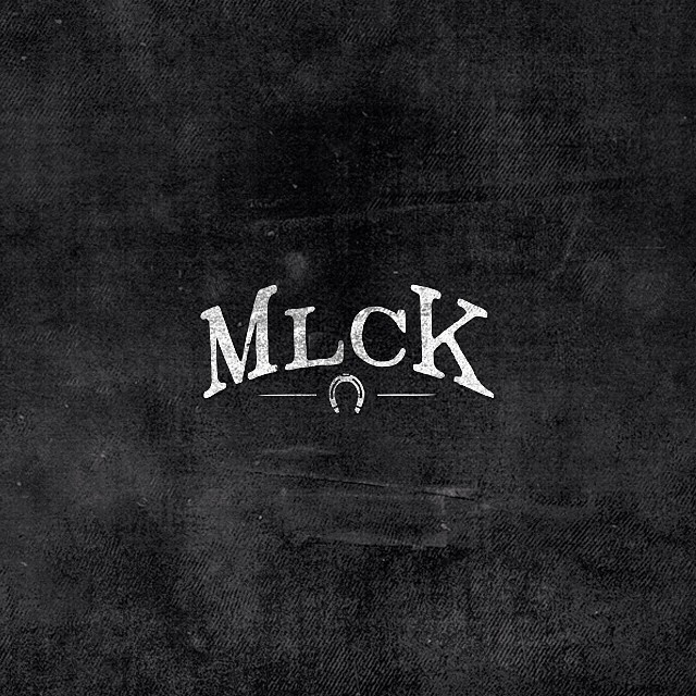MLCK :Â Facebook :Â https://www.facebook.com/MLCK.WRKSInstagram : @tmlckWebsite : www.mlck.fr #letters #white #horseshoe #type #black #and #logo #typography