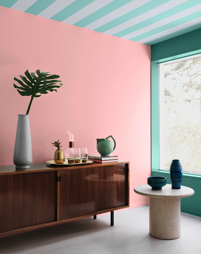 An apartment styled for the Swedish paint company Alcro