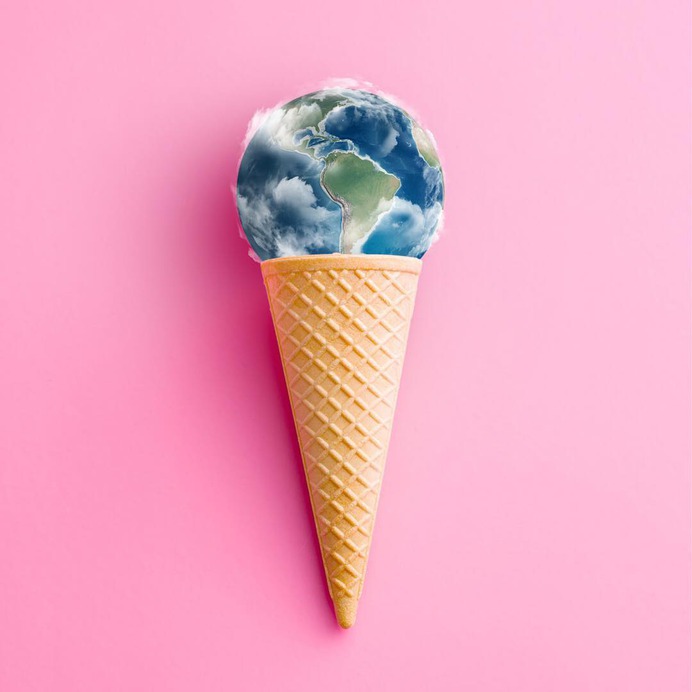 Because there's only one. #earth #icecream #mashup #colourinspiration