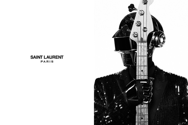 Daft Punk for Saint Laurent Paris #punk #rebrand #daft #saint #fashion #laurent
