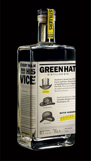 A New Green Hat in Town: DC's First Microdistillery | Food #packaging #alcohol #branding