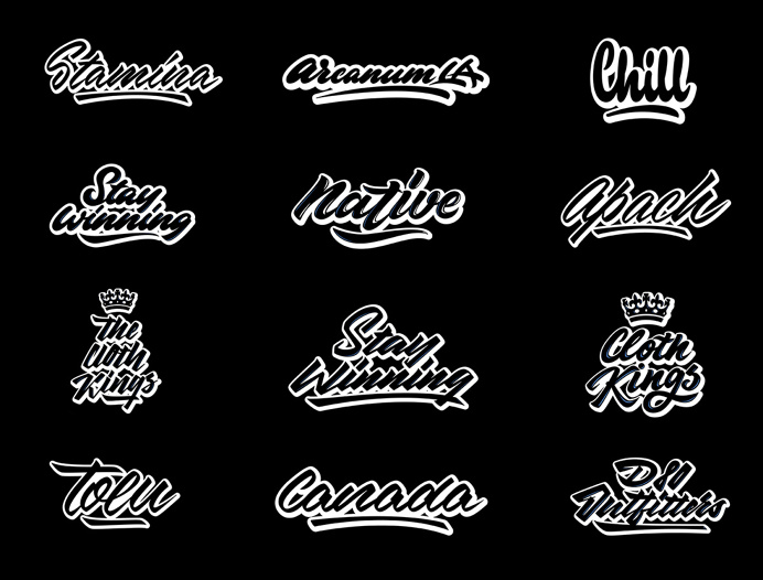 Lettering Collection Vol. 1 on Behance