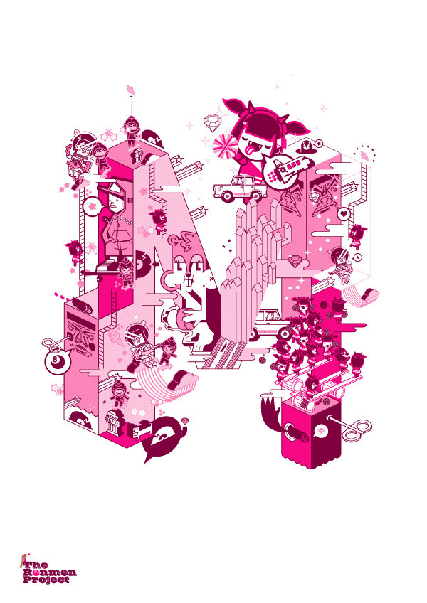 BLOOD SWEAT VECTOR X THE RENMEN PROJECT on Behance #letter #3d