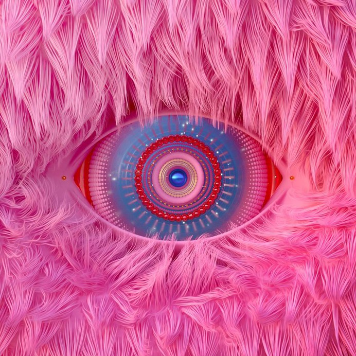 Cosmic Yeti by Luke Choice (@velvetspectrum) on Ello