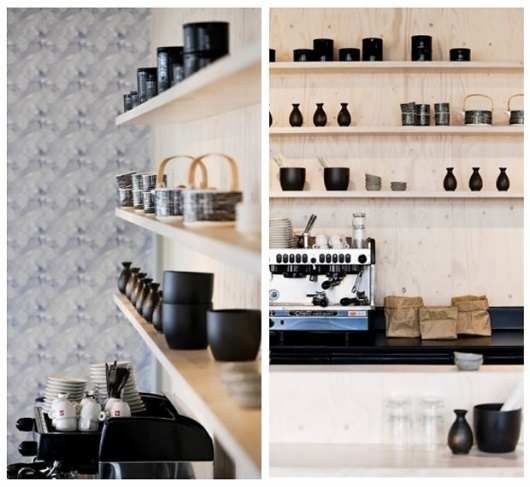 Simply Grove #interior #design #black #restaurant #sushi #wood #architecture