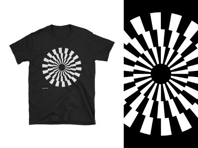 Optical Tees - Checkered Circle sixities 60s geometric design geometric art geometric minimal black and white black white optical art optical illusion optical op art tshirt shirt design shirt