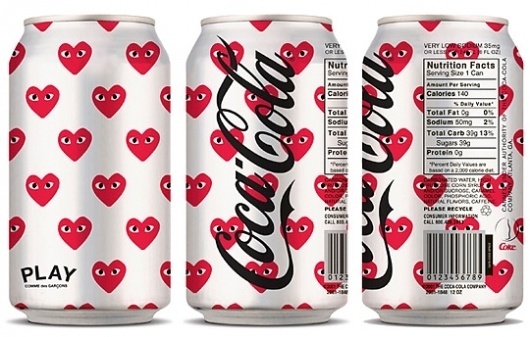 Léa et Irina » COCA-COLA X PLAY COMME DES GARÇONS #packaging #drink #branding