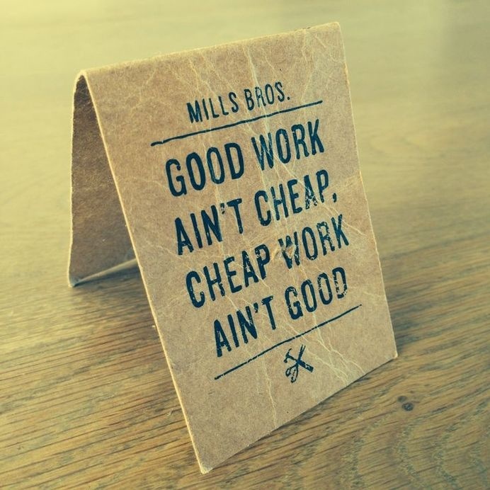 Good & cheap work #quote #typography #cheap #quality #good #work