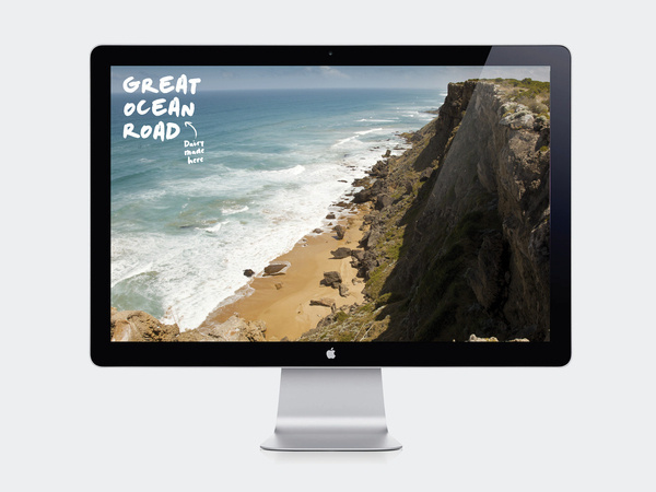 Great Ocean Road Dairy #ocean #warrnambool #dairy #cheese #packaging #cheddar #road #and #great #typography