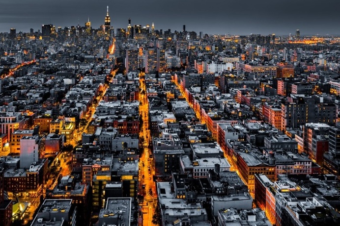 New York City at night by Mihai Andritoiu