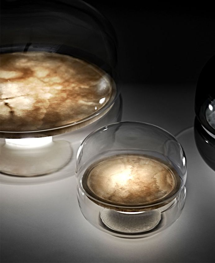 Hand-Blown Glass Lighting Macaron by Lucie Koldova - InteriorZine #lamp #design #lighting #productdesign