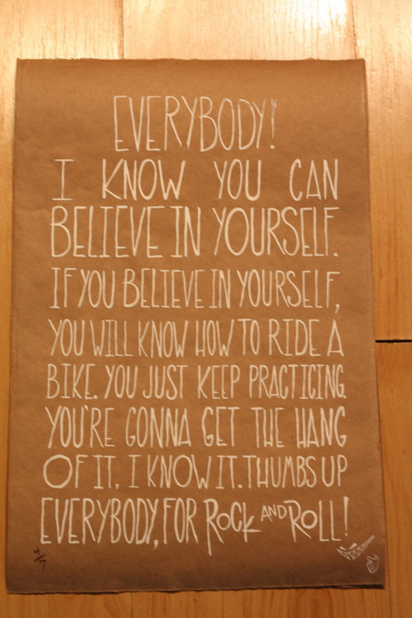 Thumbs Up #inspirational #motivation #screenprint #thumbs #up #poster #made #diy #hand