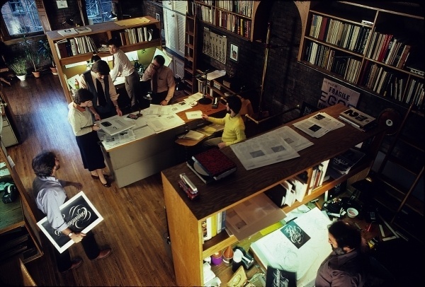 Interior of Lubalin, Peckolick Associates. In a converted firehouse. | Flickr - Photo Sharing! #associates #peckolick #lubalin #interiors #studio