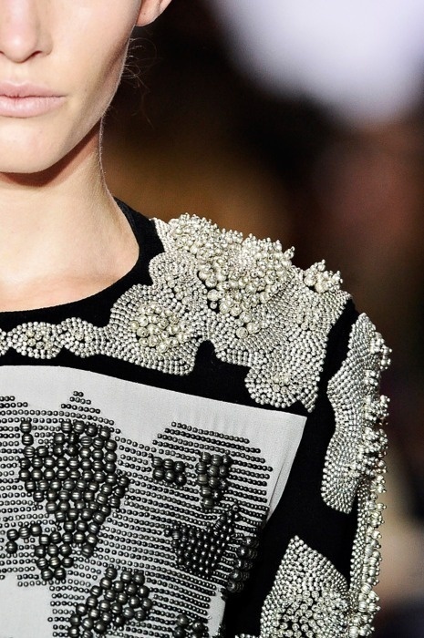 Always Sparkle #beads #textile #white #black