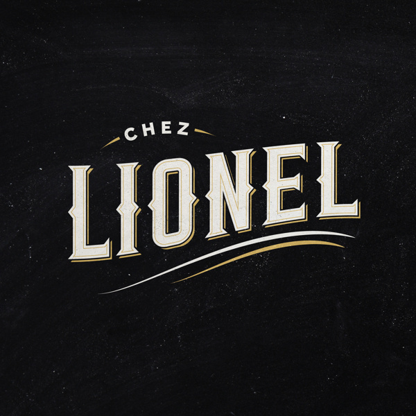 Chez Lionel #restaurant #vintage #lionel #logo #typography