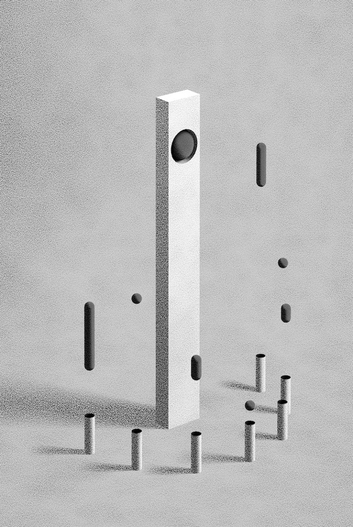 Sculptor turned illustrator Fabrice Le Nezet has produced a series of architectural illustrations #illustration #architecture