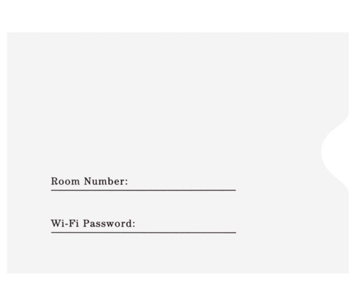Custom Hotel Room Key Card Sleeve