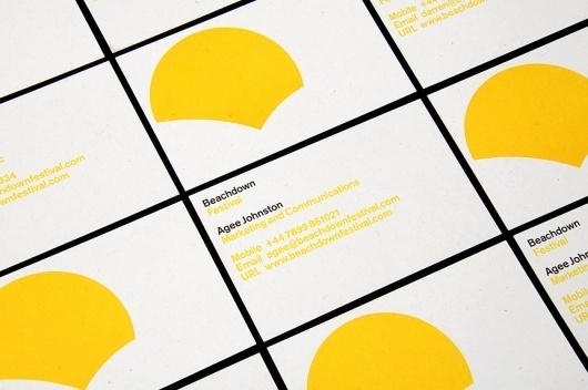 StudioMakgill - Beachdown Festival #cards #identity #business