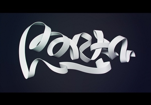 3D Logos on the Behance Network #logo #typography