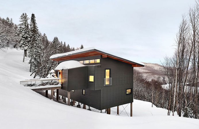 Ski Chalet by Robitaille.Curtis - #architecture, #house, #home, #decor, #interior, #homedecor,