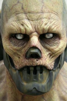 Creepy and intimidating face model which has been merged in with metal to make him more sinister. This was an interesting idea for the Mechanist as he is a very sinister character himself.