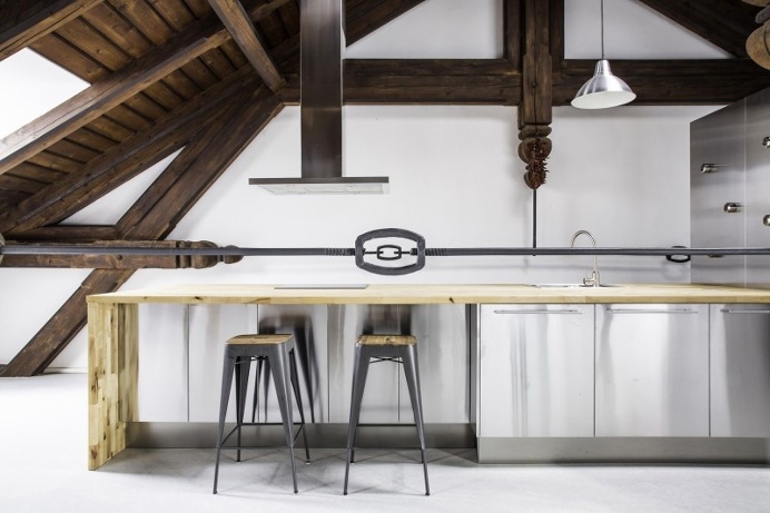 Adaptation of an attic space for summer #industrialdesign