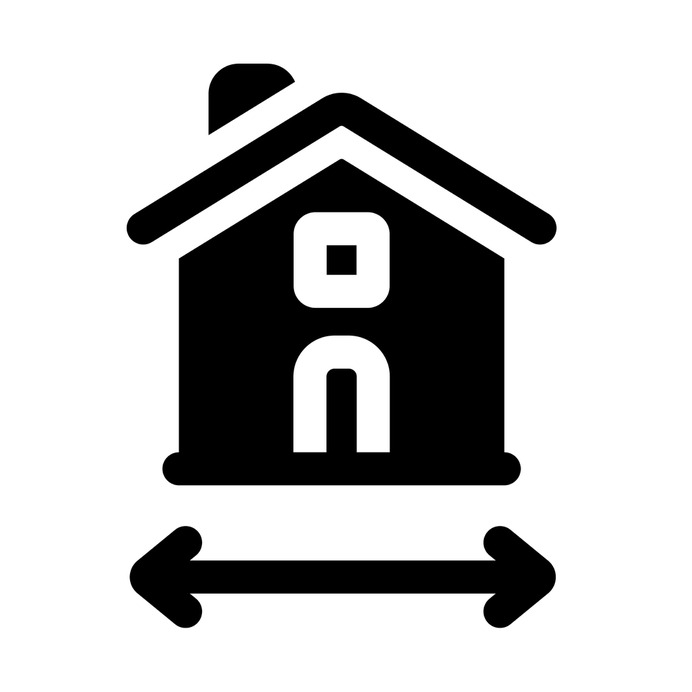 See more icon inspiration related to size, project, architecture and city, real estate, architecture, house, home, building and arrows on Flaticon.
