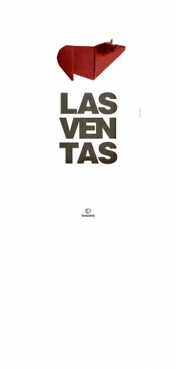 Cartel Las Ventas | Sublima Comunicación #ventas #sublima #origami #poster #bullfight #helvetica #bull #toros