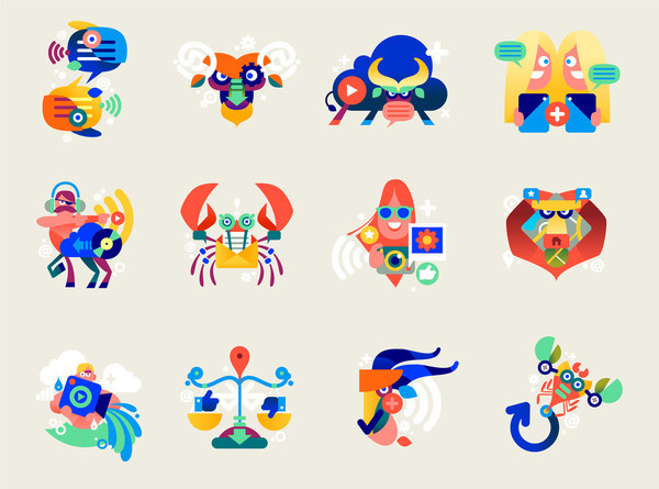 Bouygues Télécom tiphaine illustration #icon #picto #flat