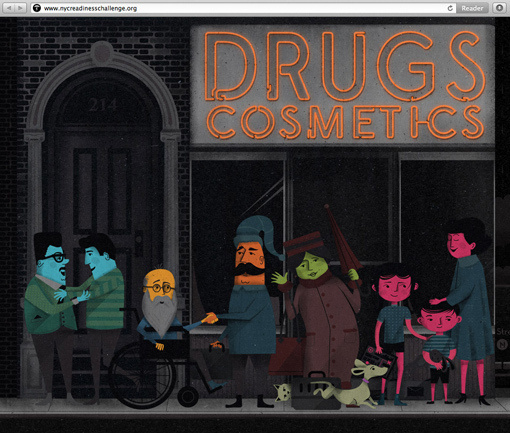 I Shot Him: NYC Readiness Challenge Website #illustration