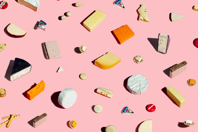 kristian van der beek #pink #collage #cheese #fromage