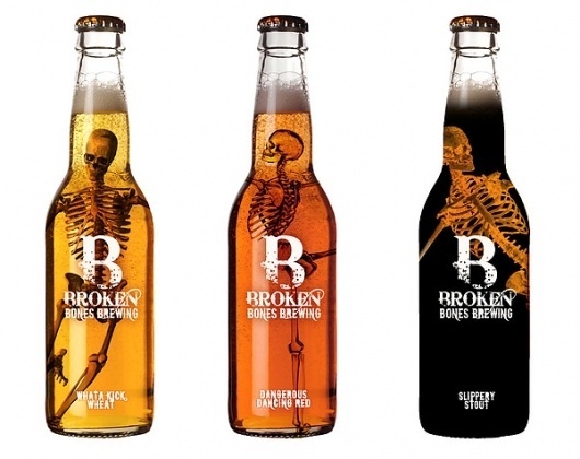 Broken Bones Brewing on the Behance Network #packaging #beer