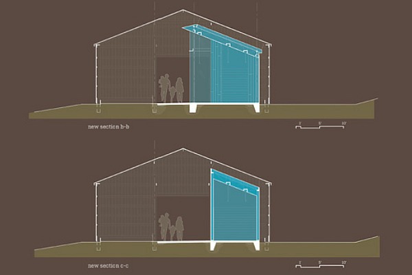 Tobacco Barn Transformed Into Visitor Center for Botanical Gardens