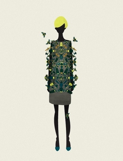 insekta mood : Cristian Grossi illustrator and creative designer #minimondi #kreativehouse #insect #illustration #insekta #fashion #grossi #cristian