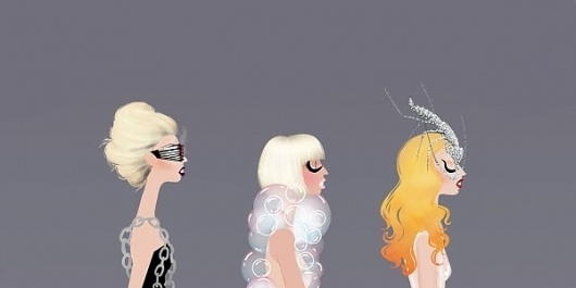 Gaga-Licious | thaeger - blog this way #illustration #gaga #potrait