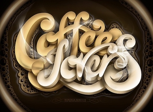 CUSTOM LETTERS, BEST OF 2011, DAY ONE — LetterCult #lettering #script #custom #coffee #schultz