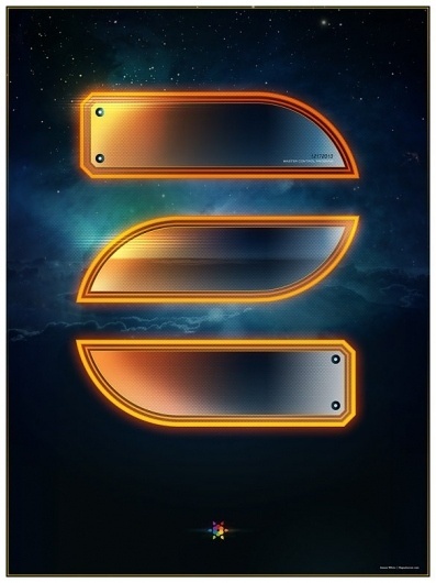 Tron Legacy countdown on the Behance Network #numbers #movies #posters
